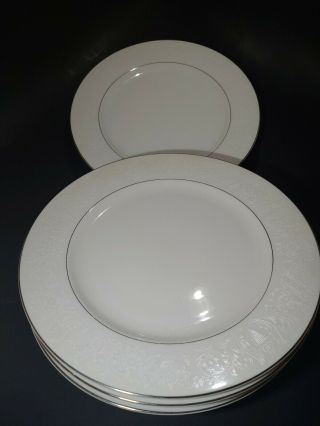 Set Of 6 Crown Victoria Lovelace 10 - 3/8 " Dinner Plates Fine China,  Japan