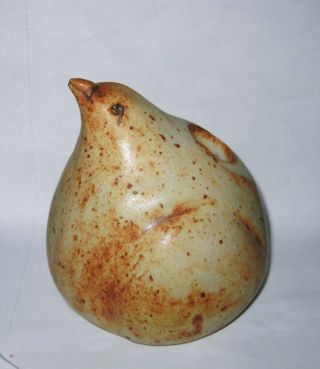 Vintage Pottery Bird Vase Hand Made Signed