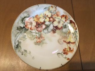 Vintage Hand Painted Plate From Bavaria Germany