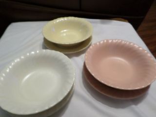 8 Franciscan Coronado Swirl Glossy Dishes [3 - 6 3/8 " Bowls 5 - 6 1/2 " Plates]