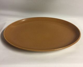 Vtg ‘50’s Russel Wright Iroquois Ripe Apricot 12.  5” Oval Platter Perf Cond