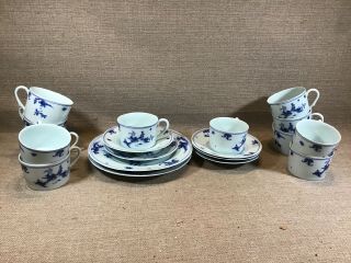 Set 19 Limoges Ceralene A.  Raynaud Lafayette Plates,  Cups And Saucers
