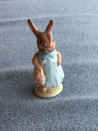 Royal Albert Beatrix Potter Figurine - Mrs.  Flopsy Bunny - Porcelain – England