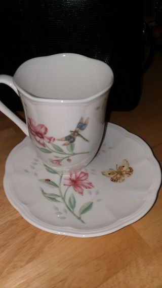 Lenox Mug/cup And Saucer/snack Plate