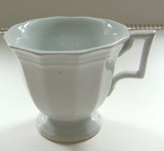Antique White Ironstone Tea/punch Cup Classic Gothic