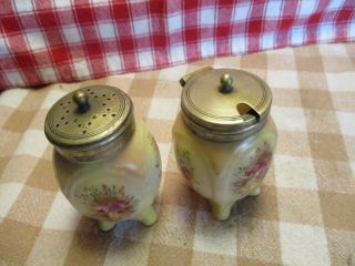 Antique W & R Stoke On Trent Carlton Ware condiment set with base 2