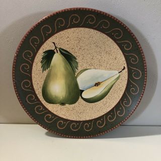 Home Interiors & Gifts Decoration Pear Plate 2001 8” Diameter