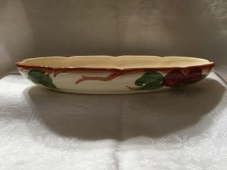 Vintage Franciscan Apple 10 1/2 " Celery Pickle Relish Dish Made In California