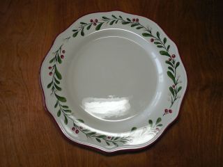 Better Homes & Gardens Mistletoe Dinner Plate 10 1/2 " 1 Ea 12 Available
