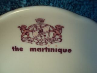 Vtg Matinique Jackson China Restaurant Hotel Ware Plate Coat Of Arms Dish