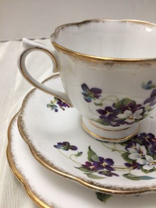 Royal Albert Violet For Love Cup & Saucer & Butter Plate Bone China