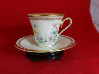 Lenox Flower Song Footed Cup & Saucer Set