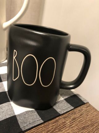 Rae Dunn Ll Black Boo Halloween Mug