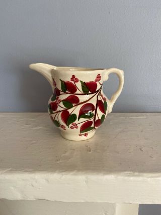 Vintage Cash Family Pottery Handpainted Small Pitcher Collectible