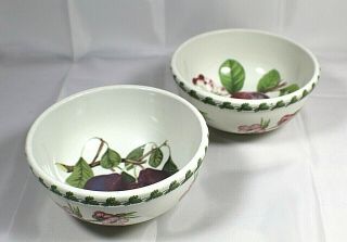 Two Portmeirion England Pomona Fruit/salad Bowls