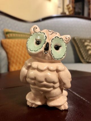 Kay Finch,  California Pottery Tootsie Owl Figurine 4”