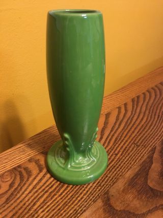 Fiestaware Bud Vase,  Shamrock,  6 Inches Tall.