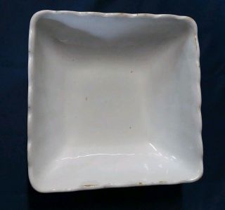 Antique J & G Meakin Hanley Ironstone China Square Serving Bowl