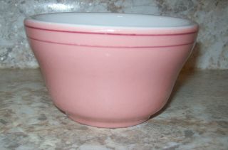 Vtg Albert Pick Co,  Inc Chicago Vitrified China,  1 Pink Custard Bowl - A9
