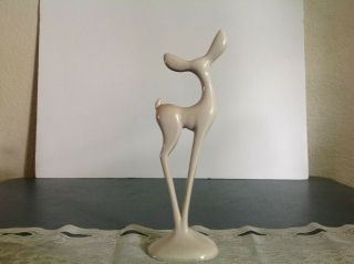Vintage Roselane Standing Deer Figurine Mid - Century Modern Deco Style 10.  5 " T