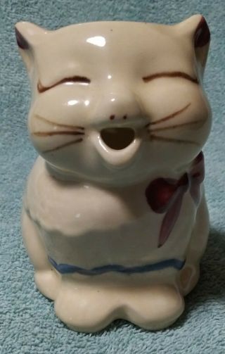 Vintage Shawnee Puss N Boots Creamer Hand Painted Cat