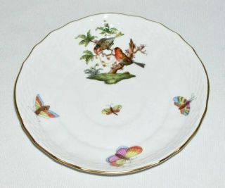 Herend (rothschild Bird) Porcelain 5.  25 " Saucer (1726,  E) Hungary