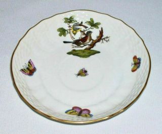 Herend (rothschild Bird) Porcelain 5.  25 " Saucer (1726,  A) Hungary