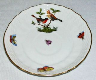 Herend (rothschild Bird) Porcelain 5.  25 " Saucer (1726,  B) Hungary
