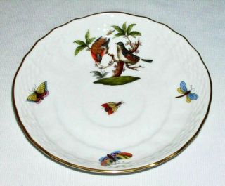 Herend (rothschild Bird) Porcelain 5.  25 " Saucer (1726,  C) Hungary