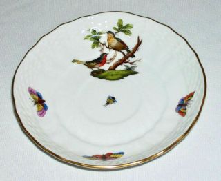 Herend (rothschild Bird) Porcelain 5.  25 " Saucer (1726,  D) Hungary