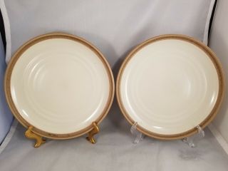Set Of 2 Noritake Madera Ivory Dinner Plates