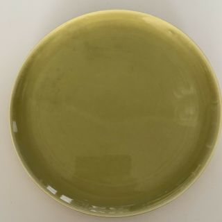 1 Russel Wright American Modern Steubenville Chartreuse 10 " Dinner Plate