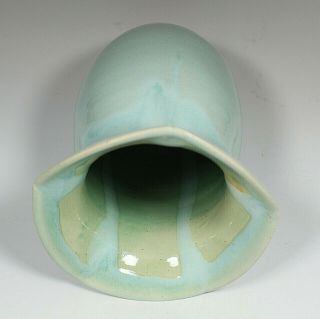 Celadon Art Pottery Vase with Unknown Makers Mark 3