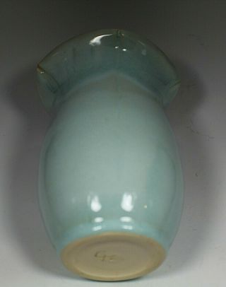 Celadon Art Pottery Vase with Unknown Makers Mark 5