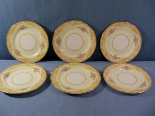 Set Of 6 Noritake Batista Pattern Bread & Butter Plates