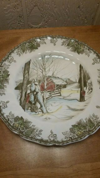 Johnson Brothers 10 1/2 " Dinner Plate Made In England " Sugar Maples "