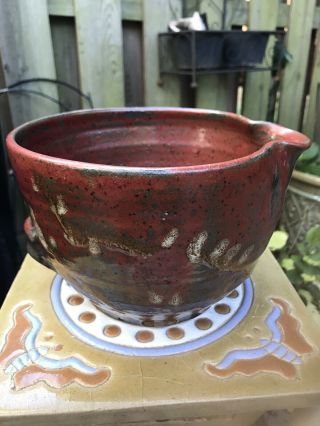Vintage Ceramic/pottery Bowl With Spout