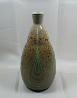 Hand Crafted Studio Art Pottery Vase With Unknown Mark