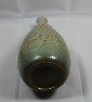 Hand Crafted Studio Art Pottery Vase with Unknown Mark 4
