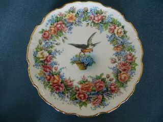 Royal Albert Victoria & Albert Christmas Robin Collectible Plate