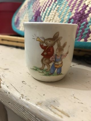 Vintage Royal Doulton Bunnykins Egg Cup 1936 Fine Bone China Bunny Rabbit Bun