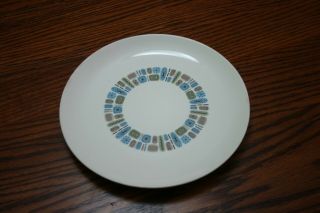 Canonsburg Pottery Co Temporama Duragloss Mid Century 10 " Dinner Plate