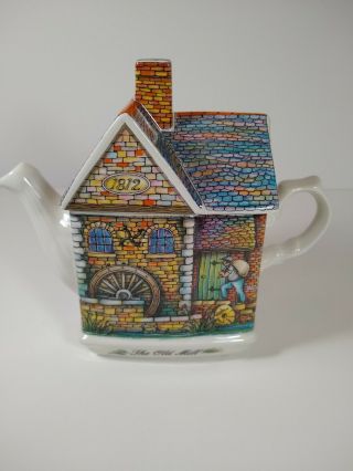 Vintage Sadler The Old Mill Teapot,  Collectible English Cottage Teapot