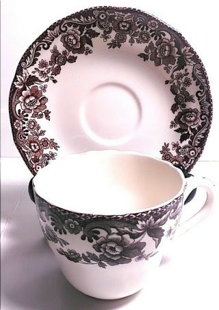 Signed Spode Delamere England Tea / Coffee Cup And Saucer