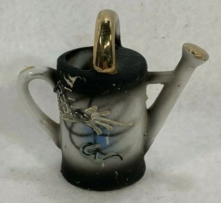 Vintage Japan Dragonware Miniature Watering Can Toothpick Holder 3 " X 3 "
