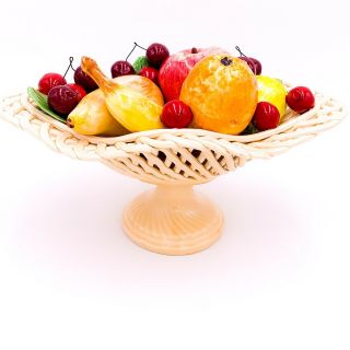 Vintage Made In Italy Bassano Ceramic Fruit Basket