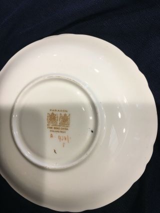 Red Gold Ornate Paragon Tea Cup and Saucer 3