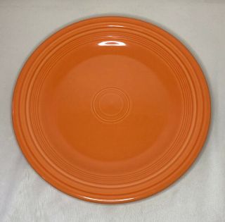 Fiestaware - Dinner Plate 10 1/2 " Tangerine - Orange Retired