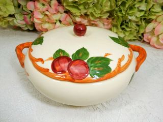 Franciscan Pottery Covered Vegetable Bowl Apple