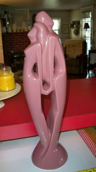 Vintage Haeger Pottery Art Deco Nude Man/Woman Figurine 2
